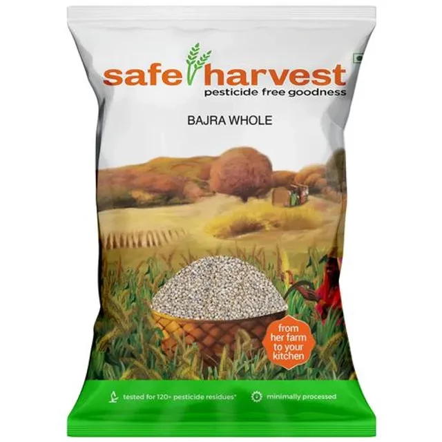 Safe Harvest Bajra Whole - Pesticide Free, 500 g-1.webp